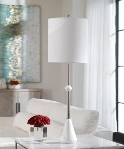 Uttermost Chantilly Modern White Buffet Lamp Table Lamps 12 Uttermost Chantilly Modern White Buffet Lamp Table Lamps