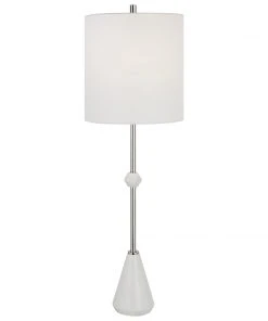 Uttermost Chantilly Modern White Buffet Lamp Table Lamps