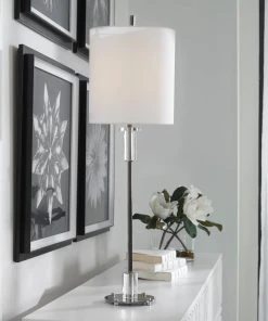 Table Lamps Uttermost Aurelia Steel Buffet Lamp 13 Table Lamps Uttermost Aurelia Steel Buffet Lamp