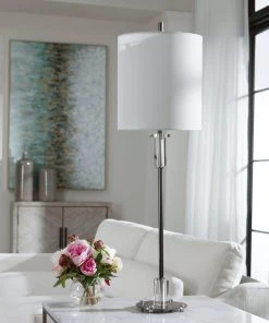 Table Lamps Uttermost Aurelia Steel Buffet Lamp 19 Table Lamps Uttermost Aurelia Steel Buffet Lamp