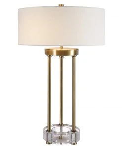 Uttermost Pantheon Brass Rod Table Lamp Table Lamps