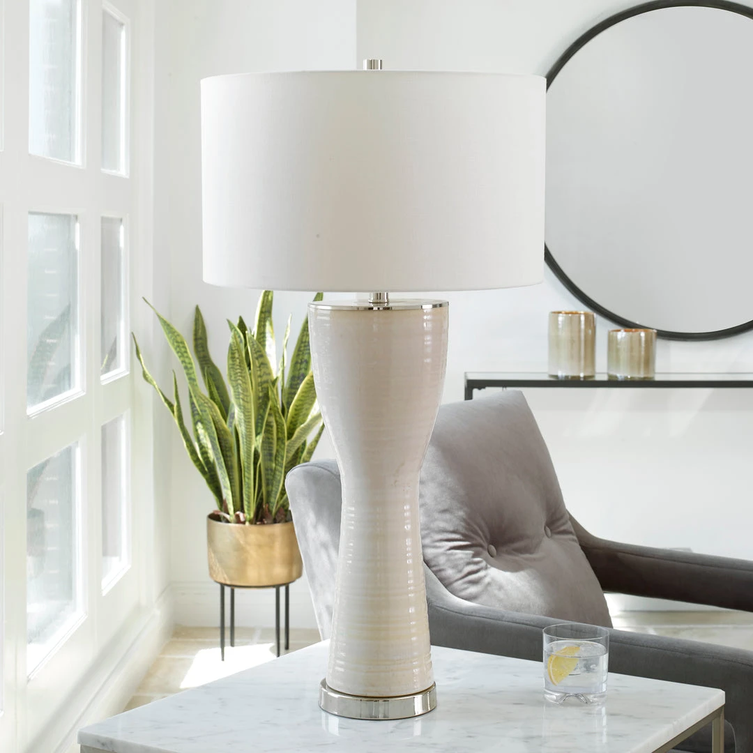 Table Lamps Uttermost Amphora Off-White Glaze Table Lamp 4 Table Lamps Uttermost Amphora Off-White Glaze Table Lamp