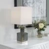Uttermost Cabrillo Gray Glaze Accent Lamp Table Lamps