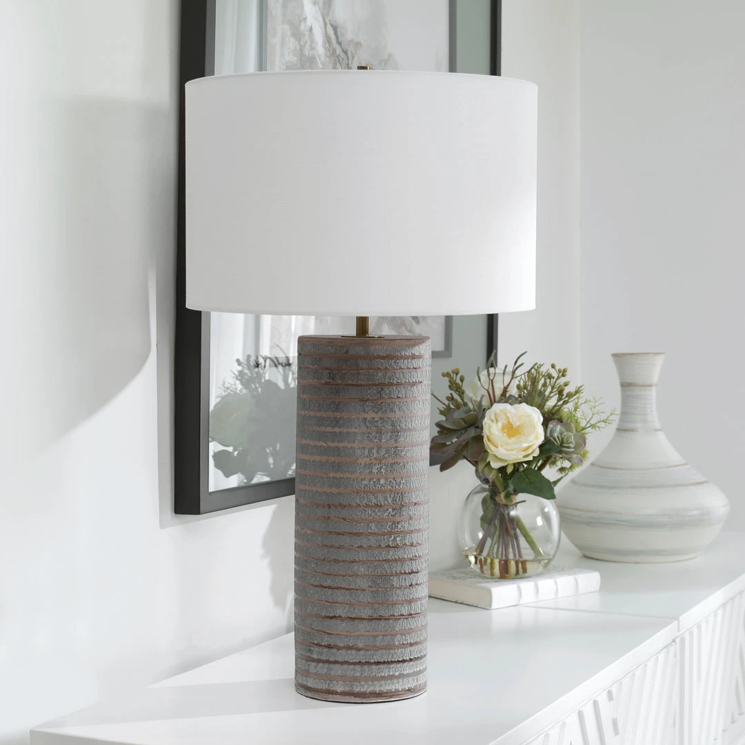 Uttermost Monolith Gray Table Lamp 11 Uttermost Monolith Gray Table Lamp