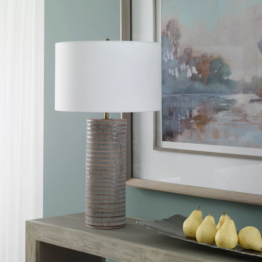 Uttermost Monolith Gray Table Lamp 5 Uttermost Monolith Gray Table Lamp