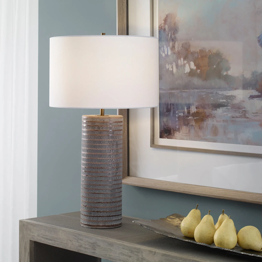 Uttermost Monolith Gray Table Lamp 4 Uttermost Monolith Gray Table Lamp