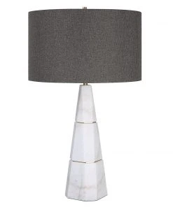 Uttermost Citadel White Marble Table Lamp Table Lamps