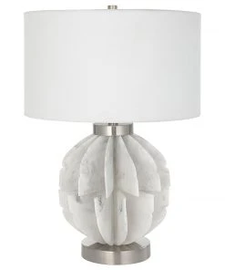 Table Lamps Uttermost Repetition White Marble Table Lamp