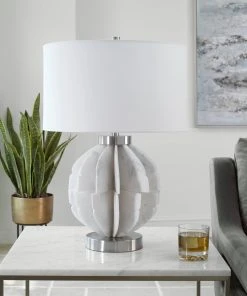 Table Lamps Uttermost Repetition White Marble Table Lamp