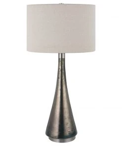 Uttermost Contour Metallic Glass Table Lamp