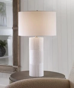 Table Lamps Uttermost Patchwork White Table Lamp