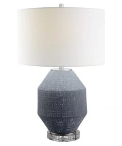 Uttermost Blackjack Charcoal Table Lamp