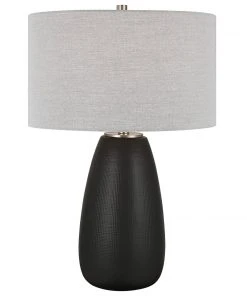 Uttermost Twilight Satin Black Table Lamp Table Lamps