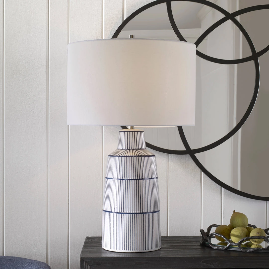 Uttermost Breton Nautical Stripe Table Lamp 4 Uttermost Breton Nautical Stripe Table Lamp
