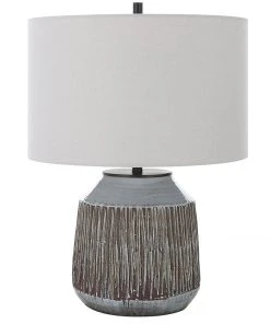Uttermost Neolithic Blue-Gray Table Lamp Table Lamps 12 Uttermost Neolithic Blue-Gray Table Lamp Table Lamps