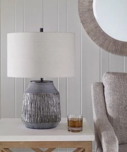 Uttermost Neolithic Blue-Gray Table Lamp Table Lamps 11 Uttermost Neolithic Blue-Gray Table Lamp Table Lamps