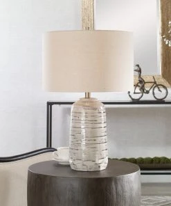 Uttermost Cyclone Ivory Table Lamp