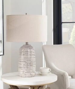 Uttermost Cyclone Ivory Table Lamp