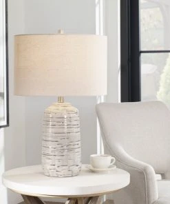 Uttermost Cyclone Ivory Table Lamp