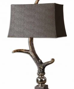 Uttermost Stag Horn Dark Shade Table Lamp Table Lamps