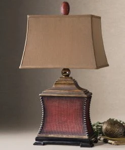 Uttermost Pavia Red Table Lamp