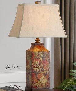 Uttermost Colorful Flowers Table Lamp Table Lamps