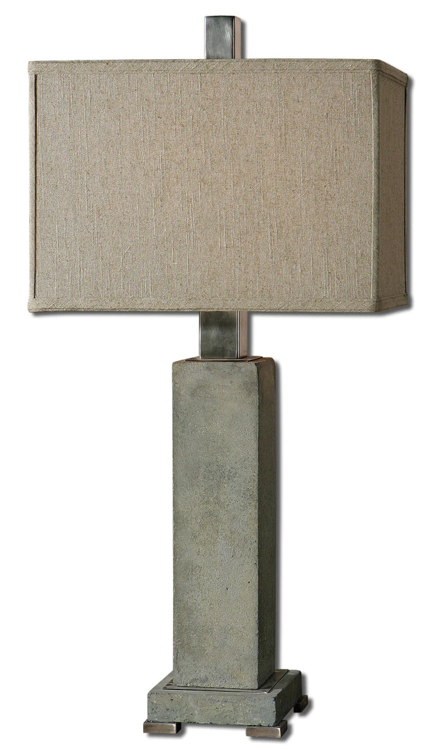 Table Lamps Uttermost Risto Concrete Table Lamp 3 Table Lamps Uttermost Risto Concrete Table Lamp