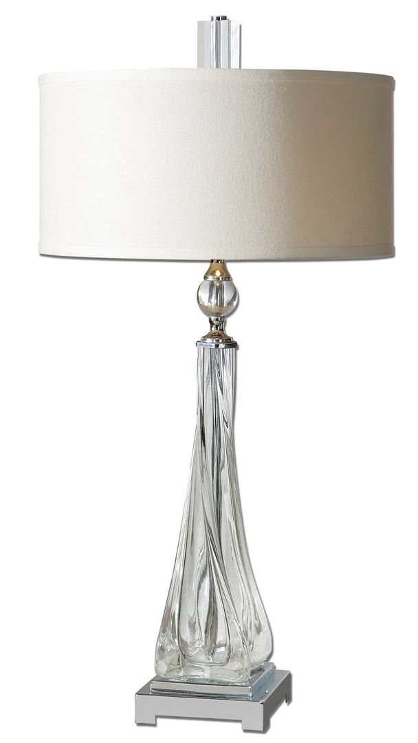Uttermost Grancona Twisted Glass Table Lamp 3 Uttermost Grancona Twisted Glass Table Lamp