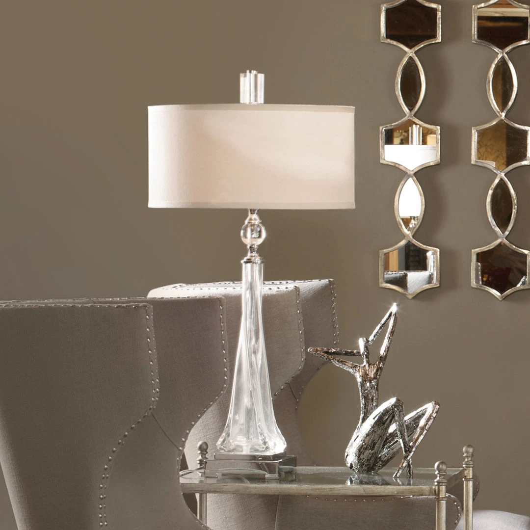 Uttermost Grancona Twisted Glass Table Lamp 5 Uttermost Grancona Twisted Glass Table Lamp