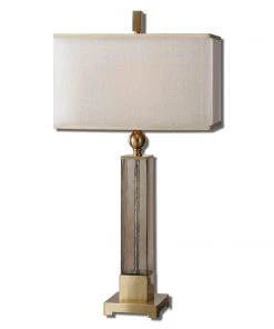 Uttermost Caecilia Amber Glass Table Lamp Table Lamps