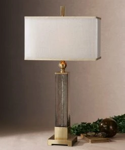 Uttermost Caecilia Amber Glass Table Lamp Table Lamps