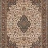 Loloi Lourdes Power Loomed Natural / Ocean Rug RUGS 1 Loloi Lourdes Power Loomed Natural / Ocean Rug RUGS