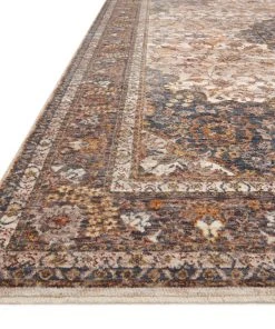 Loloi Lourdes Power Loomed Natural / Ocean Rug RUGS