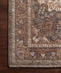 Loloi Lourdes Power Loomed Natural / Ocean Rug RUGS 7 Loloi Lourdes Power Loomed Natural / Ocean Rug RUGS