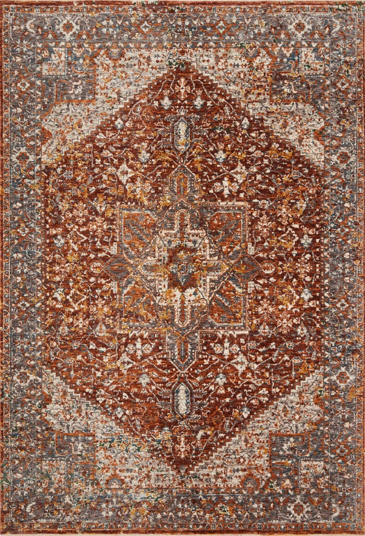 RUGS Loloi Lourdes Power Loomed Rust / Multi Rug 3 RUGS Loloi Lourdes Power Loomed Rust / Multi Rug