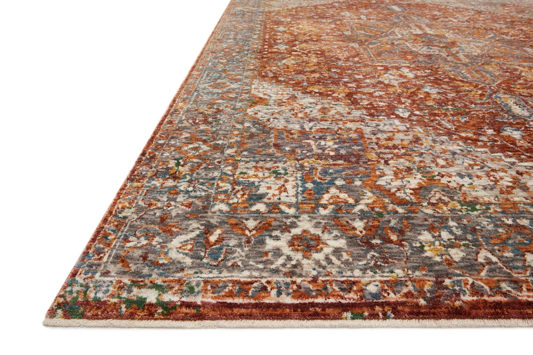 RUGS Loloi Lourdes Power Loomed Rust / Multi Rug 4 RUGS Loloi Lourdes Power Loomed Rust / Multi Rug