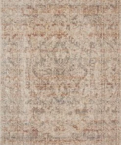 Loloi Lourdes Power Loomed Ivory / Spice Rug RUGS