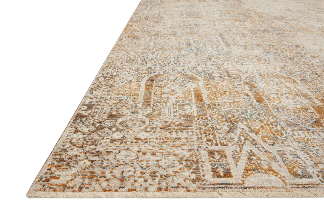 RUGS Loloi Lourdes Power Loomed Ivory / Orange Rug 4 RUGS Loloi Lourdes Power Loomed Ivory / Orange Rug