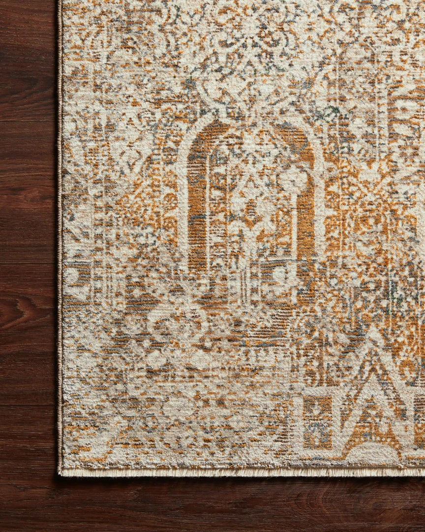 RUGS Loloi Lourdes Power Loomed Ivory / Orange Rug 5 RUGS Loloi Lourdes Power Loomed Ivory / Orange Rug