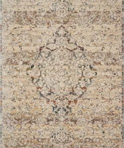 Loloi Lourdes Power Loomed Ivory / Multi Rug