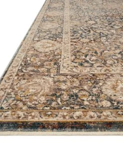 Loloi Lourdes Power Loomed Charcoal / Ivory Rug RUGS