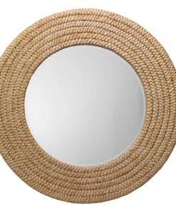 DECOR Jamie Young Meadow Mirror In Natural Seagrass