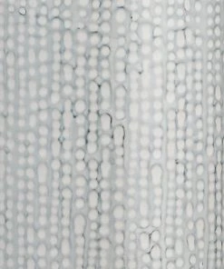 Jamie Young Bella Table Lamp In Light Blue Patterned Ceramic With Drum Shade In White Linen