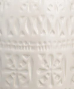 Jamie Young Frieze Table Lamp In White Ceramic With Drum Shade In White Linen 5 Jamie Young Frieze Table Lamp In White Ceramic With Drum Shade In White Linen