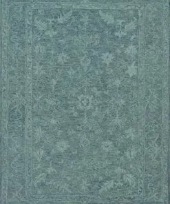 Loloi Lyle Hooked Teal Rug RUGS