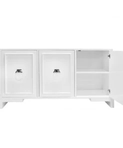 BEDROOM Worlds Away White Lacquer + Nickel And Acrylic Hardware 7 BEDROOM Worlds Away White Lacquer + Nickel And Acrylic Hardware