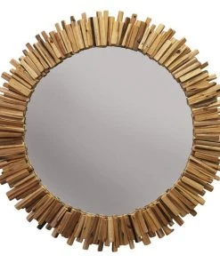 DECOR Jamie Young Driftwood Round Mirror