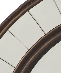 DECOR Jamie Young Coltrane Mirror In Antique Bronze Wood