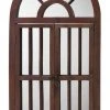 DECOR Jamie Young Craftsman Mirror In Antique Brown Wood
