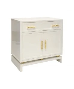 LIVING ROOM Worlds Away Wh Lqr Cabinet W. Gld Lf Bamboo Hard.